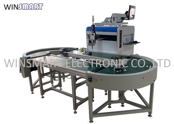 100% de condition rotatif Smt machine distributeur de colle avec formation fournie et une table de travail à bande transporteuse