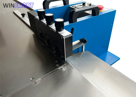 Un bon prix. Machine de séparation de PCB en aluminium de 3 groupes de 1200 mm avec vitesse de coupe réglable en ligne