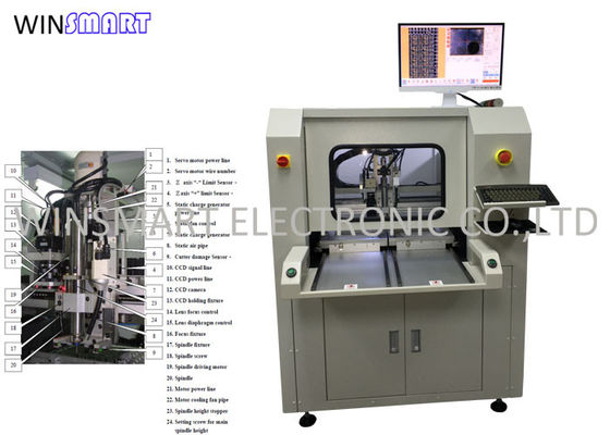 Un bon prix. Machine de séparateur de carte PCB de l'axe 60000RPM, machine semi automatique de carte PCB Depaneling en ligne