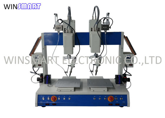 Un bon prix. Robot de soudure automatique de doubles têtes, machine de soudure 220V 110V de carte PCB de Smd en ligne